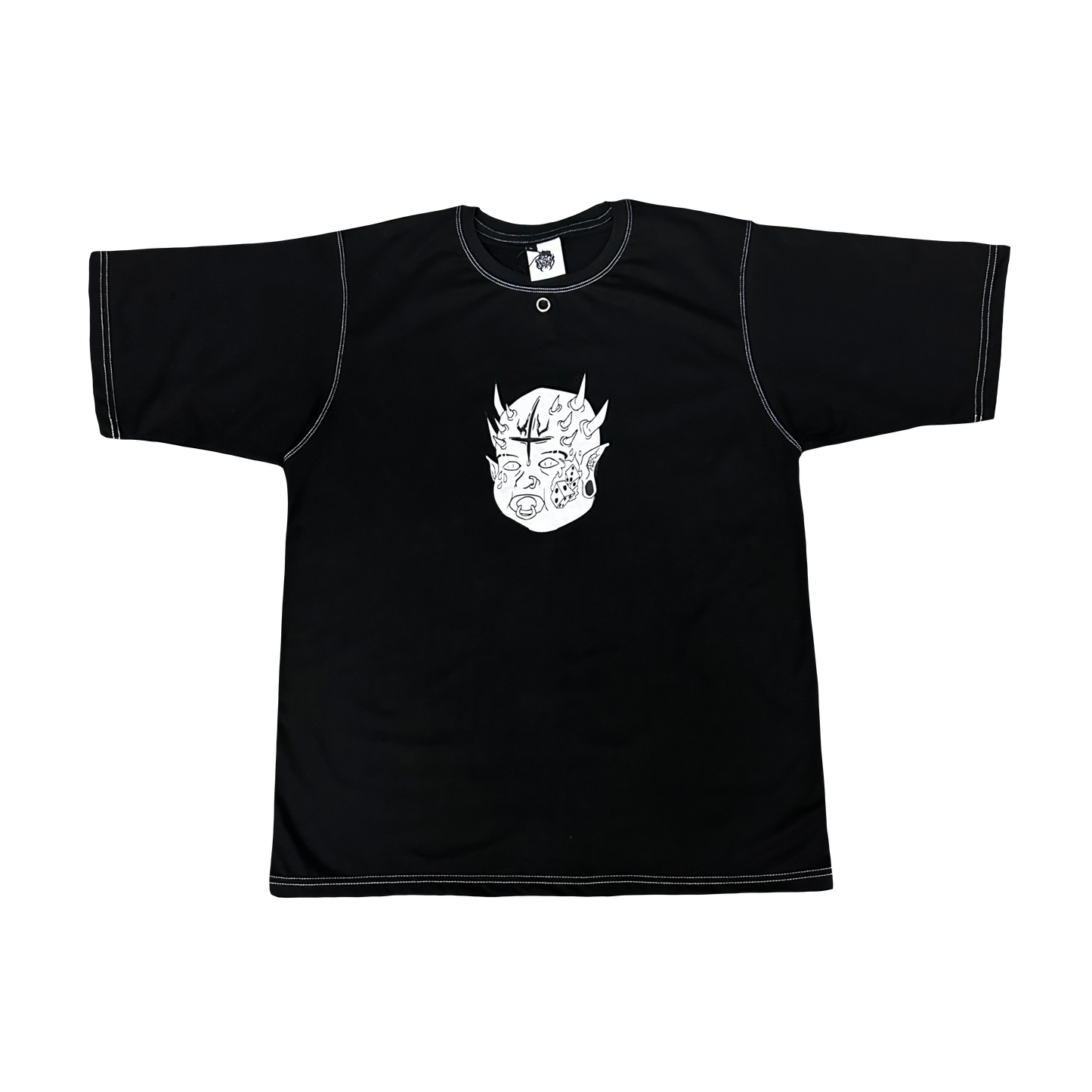"DAMNED" BLACK TATTOO BABY OVERSIZE TEE