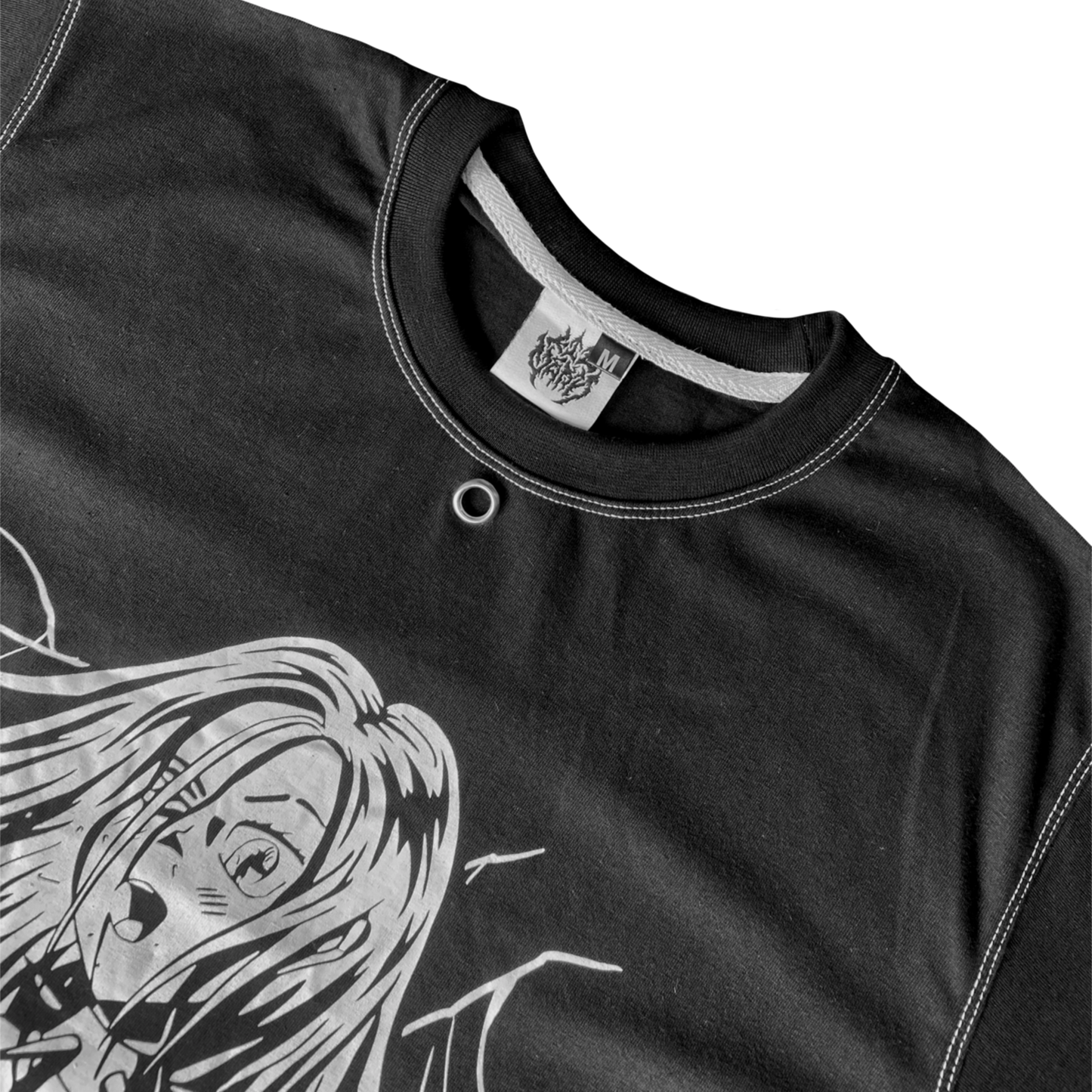 "STORMBREAK" BLACK ANIME OVERSIZE TEE