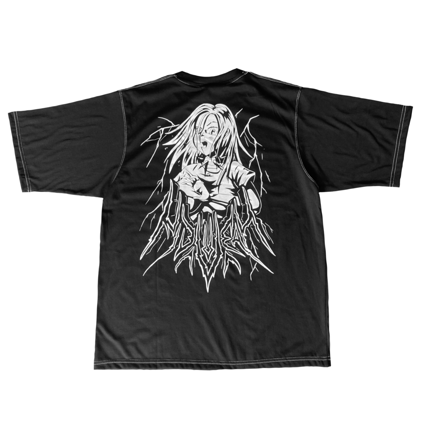 "STORMBREAK" BLACK ANIME OVERSIZE TEE